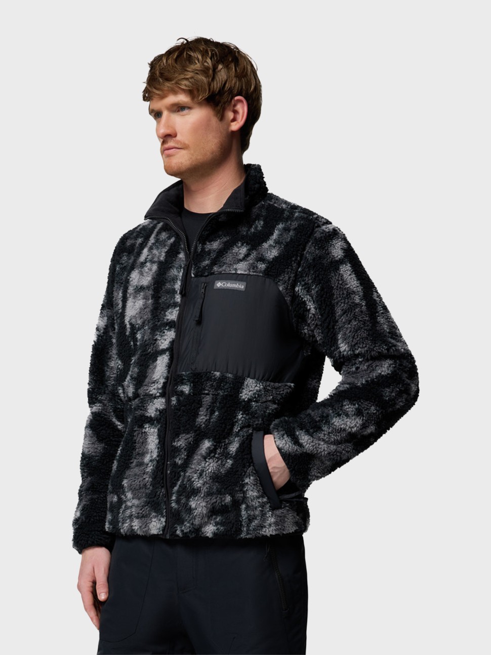 Толстовка чоловіча Columbia Winter Pass™ Reversible Fleece чорна 2135651-010 — фото 3