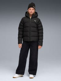 Куртка дитяча Puma Synthetic Hooded Puffer Jckt чорна 68840401 изображение 5