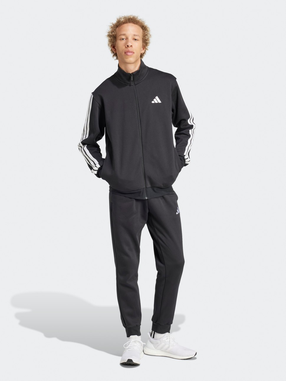 Костюм чоловічий Adidas M 3S FL TT TS чорний JI8878 — фото 2