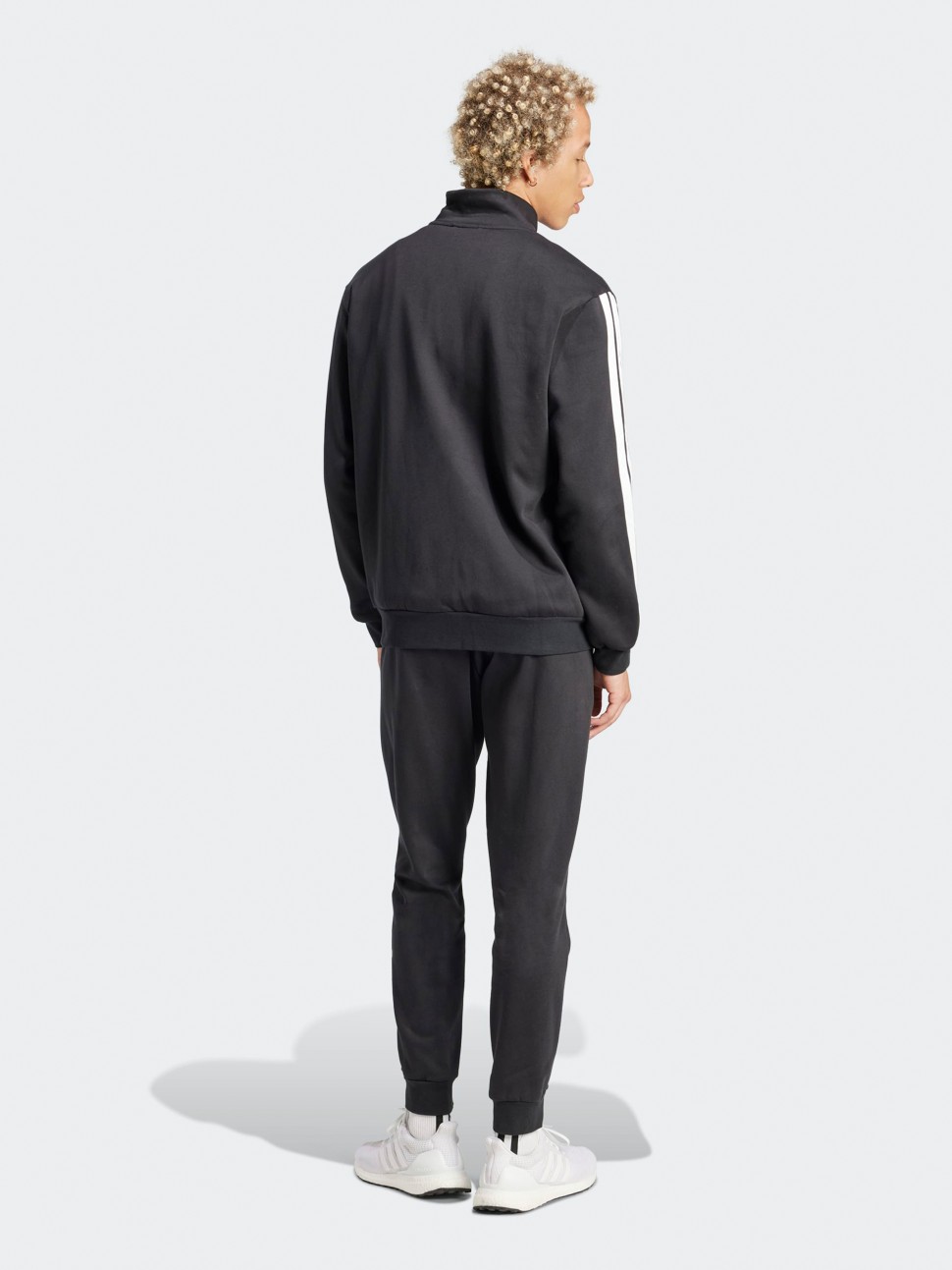 Костюм чоловічий Adidas M 3S FL TT TS чорний JI8878 — фото 3