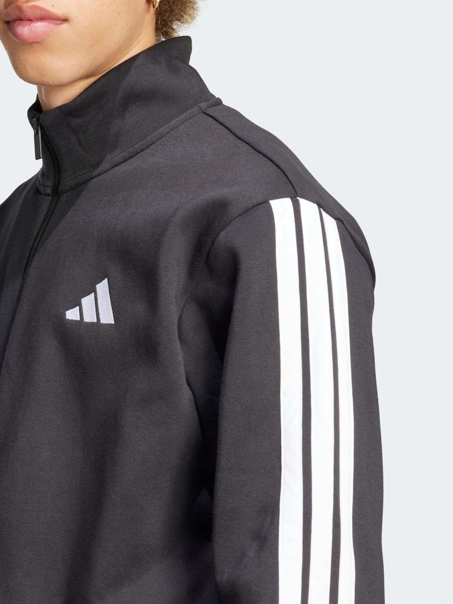 Костюм чоловічий Adidas M 3S FL TT TS чорний JI8878 изображение 5
