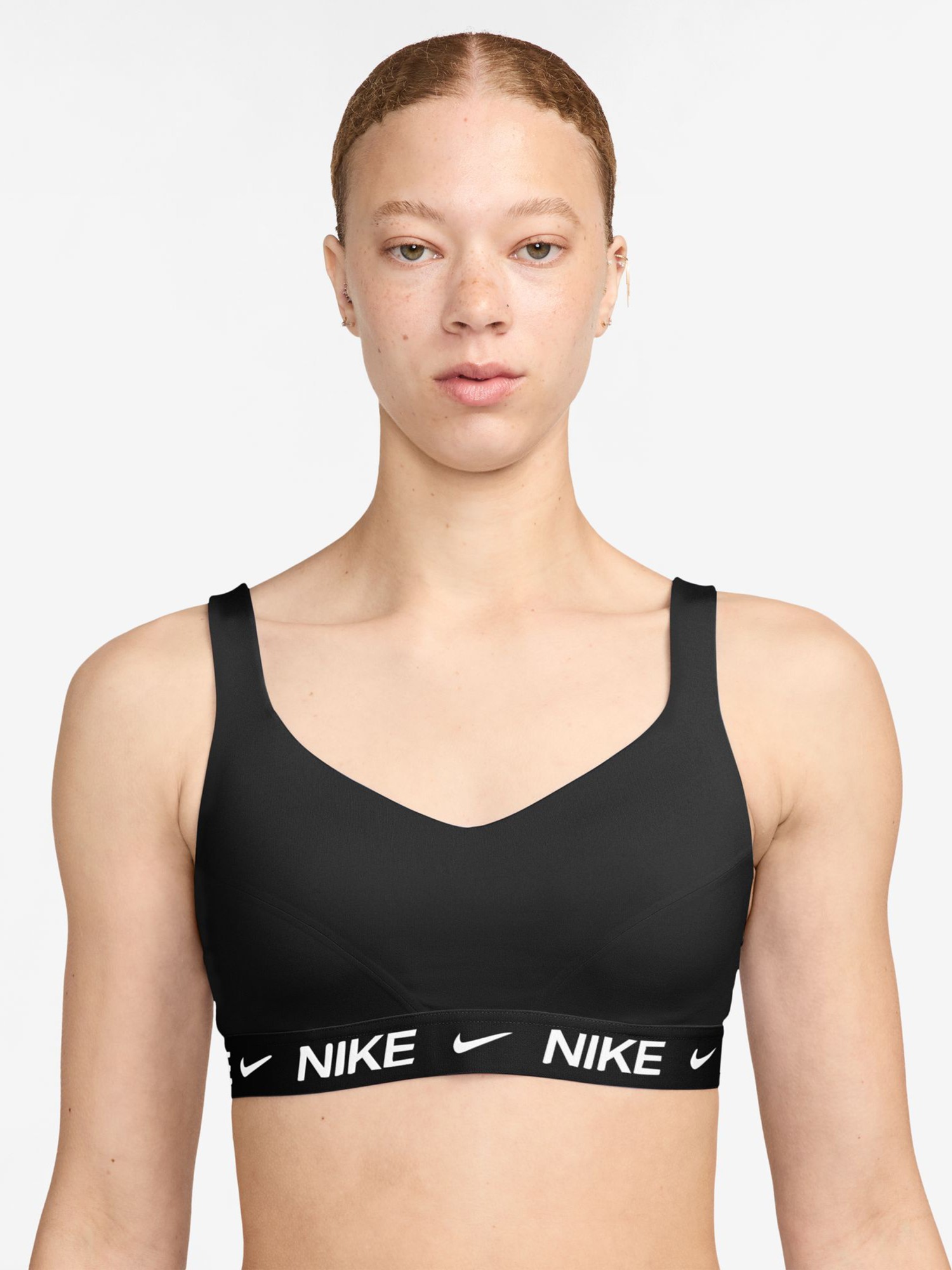 Бра жіночий Nike W NK DF INDY HGH SPT BRA чорний FD1068-011 изображение 2