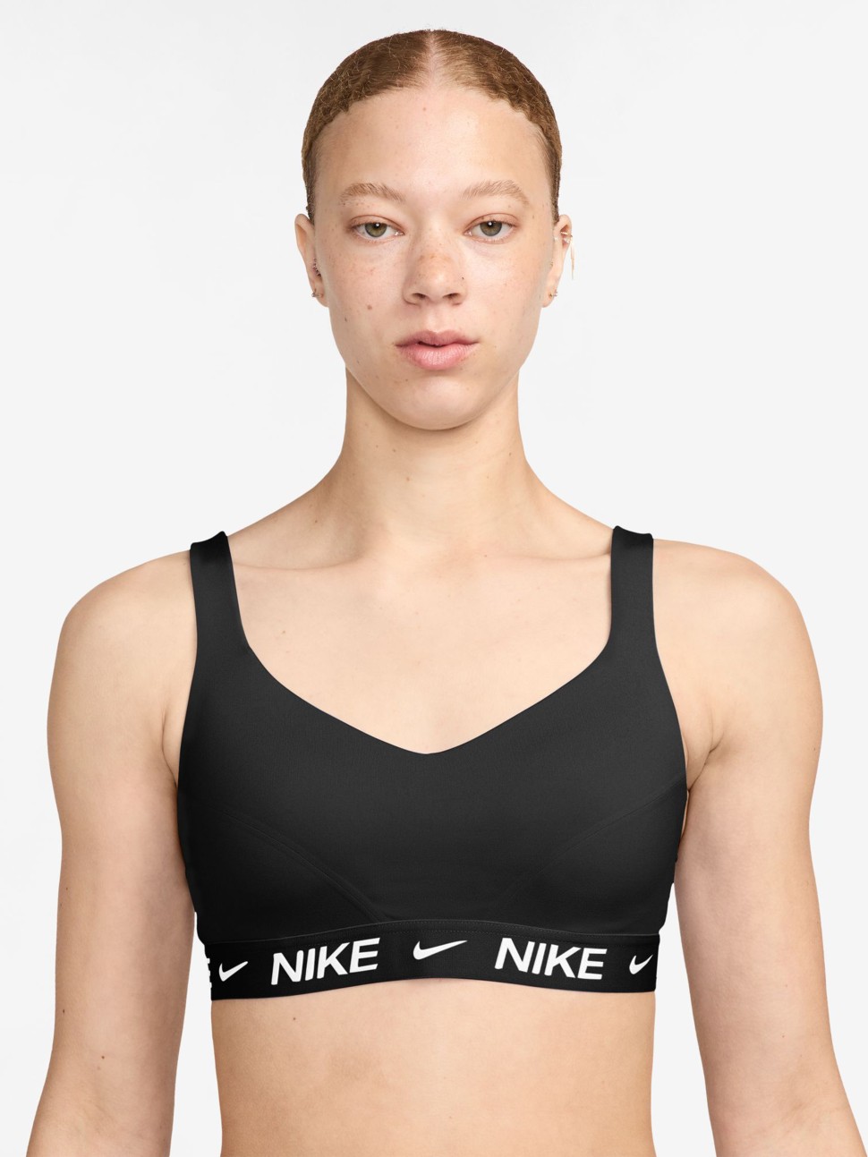Бра жіночий Nike W NK DF INDY HGH SPT BRA чорний FD1068-011 — фото 2