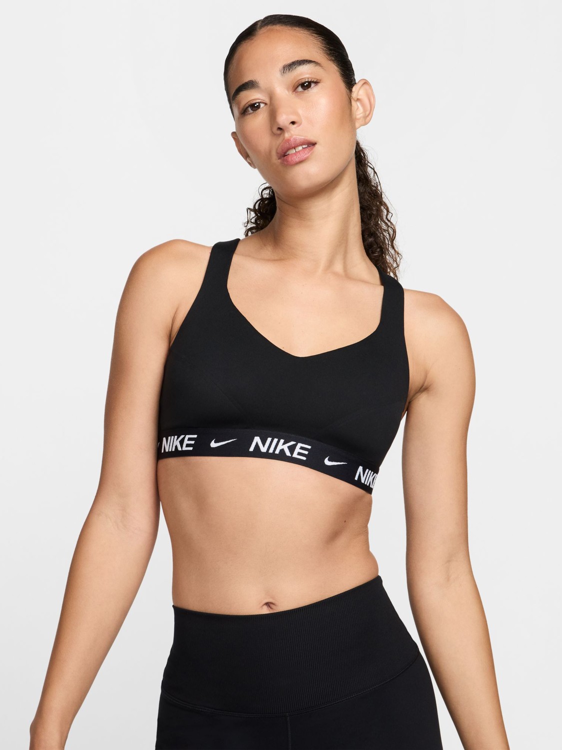 Бра жіночий Nike W NK DF INDY HGH SPT BRA чорний FD1068-011 изображение 3