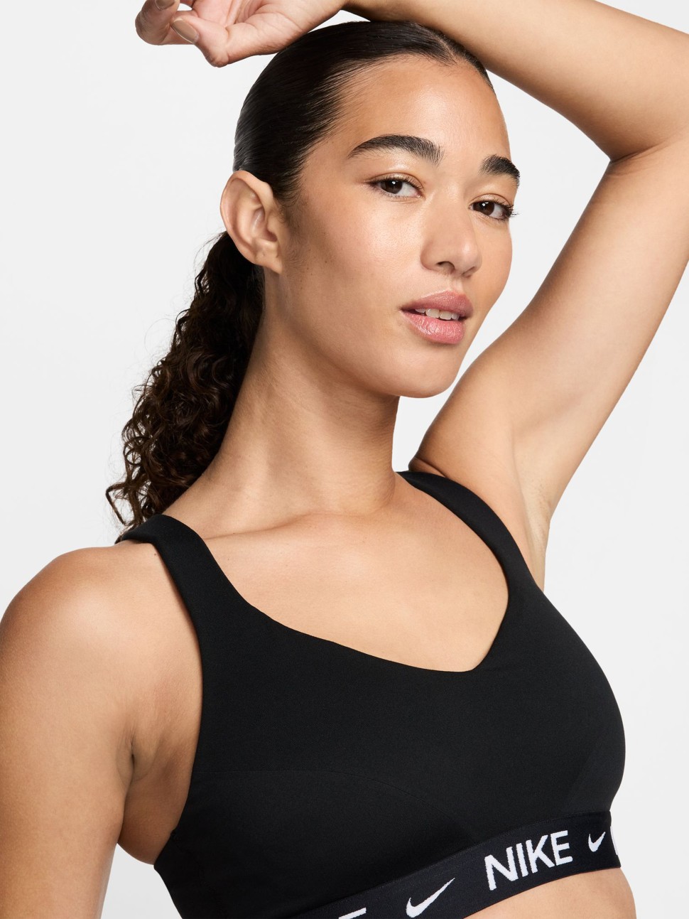 Бра жіночий Nike W NK DF INDY HGH SPT BRA чорний FD1068-011 — фото 5