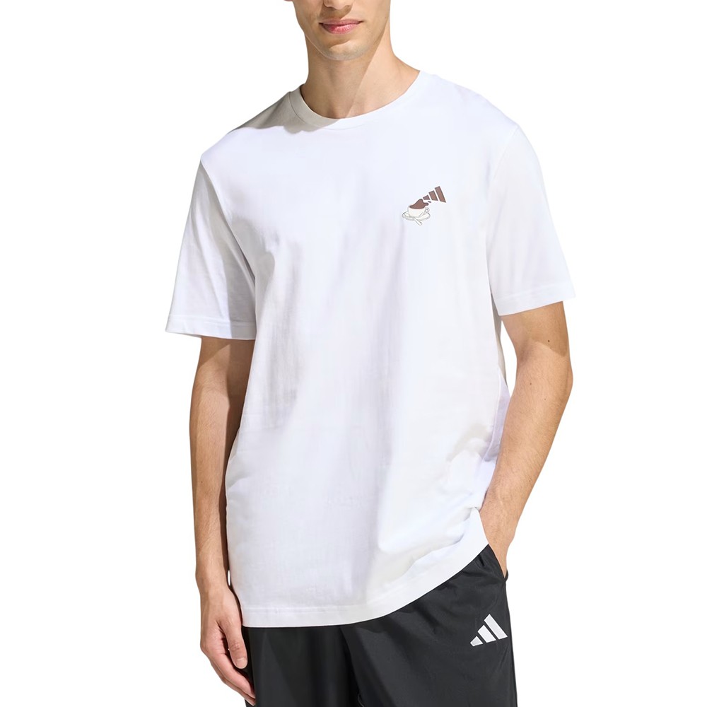 Футболка мужская Adidas M CHEESECAKE T белая KB2497