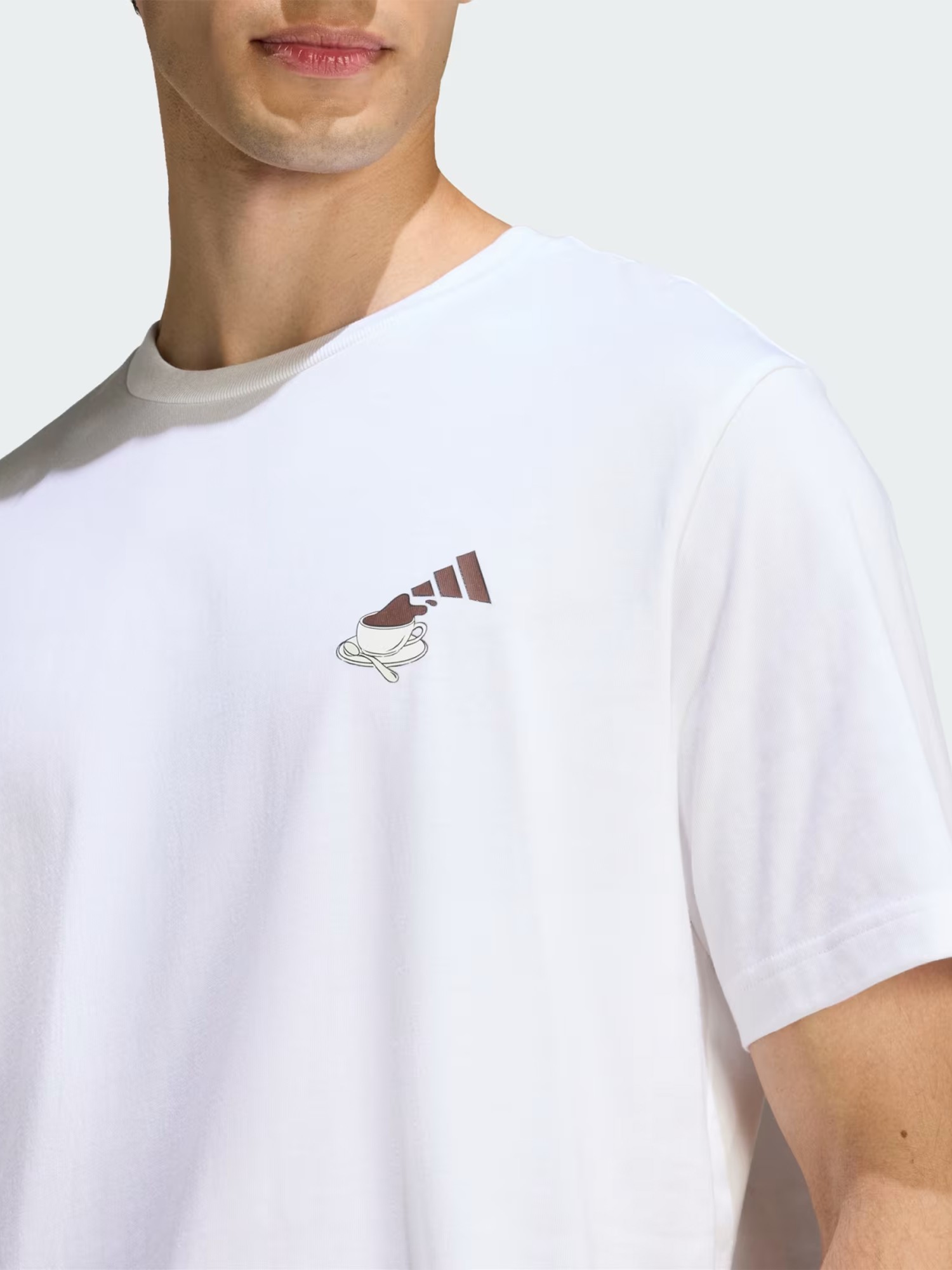 Футболка чоловіча Adidas M CHEESECAKE T біла KB2497 изображение 5