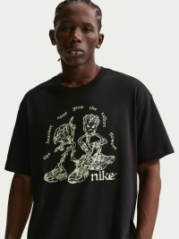 Футболка мужская Nike U NSW TEE LSE TALL FLOWERS черная II3688-010 изображение 3
