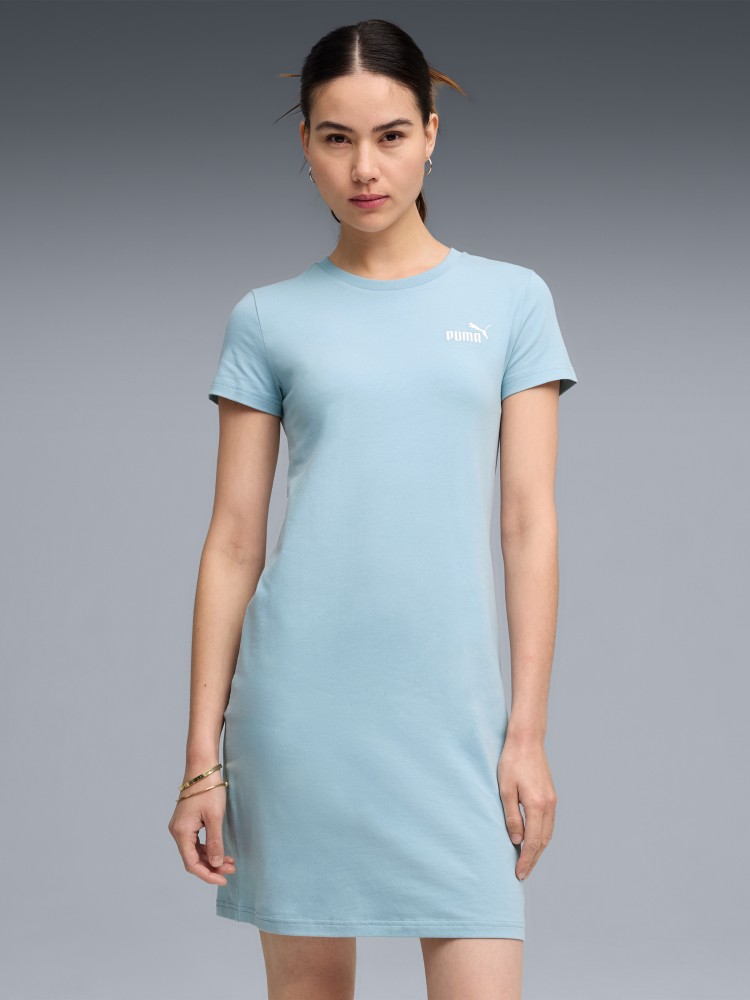 Сукня жіноча Puma ESS Small No. 1 Logo Slim Dress блакитна 68497447 изображение 2