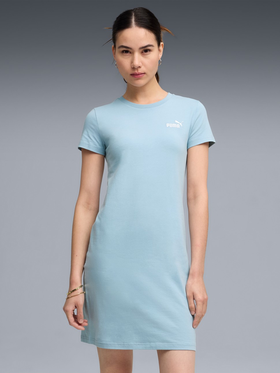 Сукня жіноча Puma ESS Small No. 1 Logo Slim Dress блакитна 68497447 — фото 2