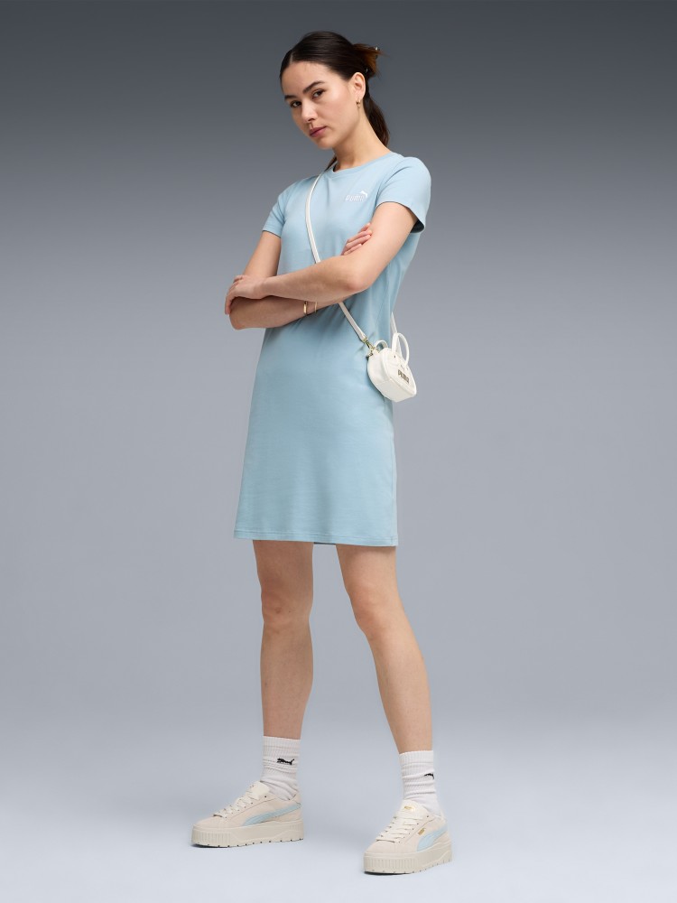 Сукня жіноча Puma ESS Small No. 1 Logo Slim Dress блакитна 68497447 изображение 4