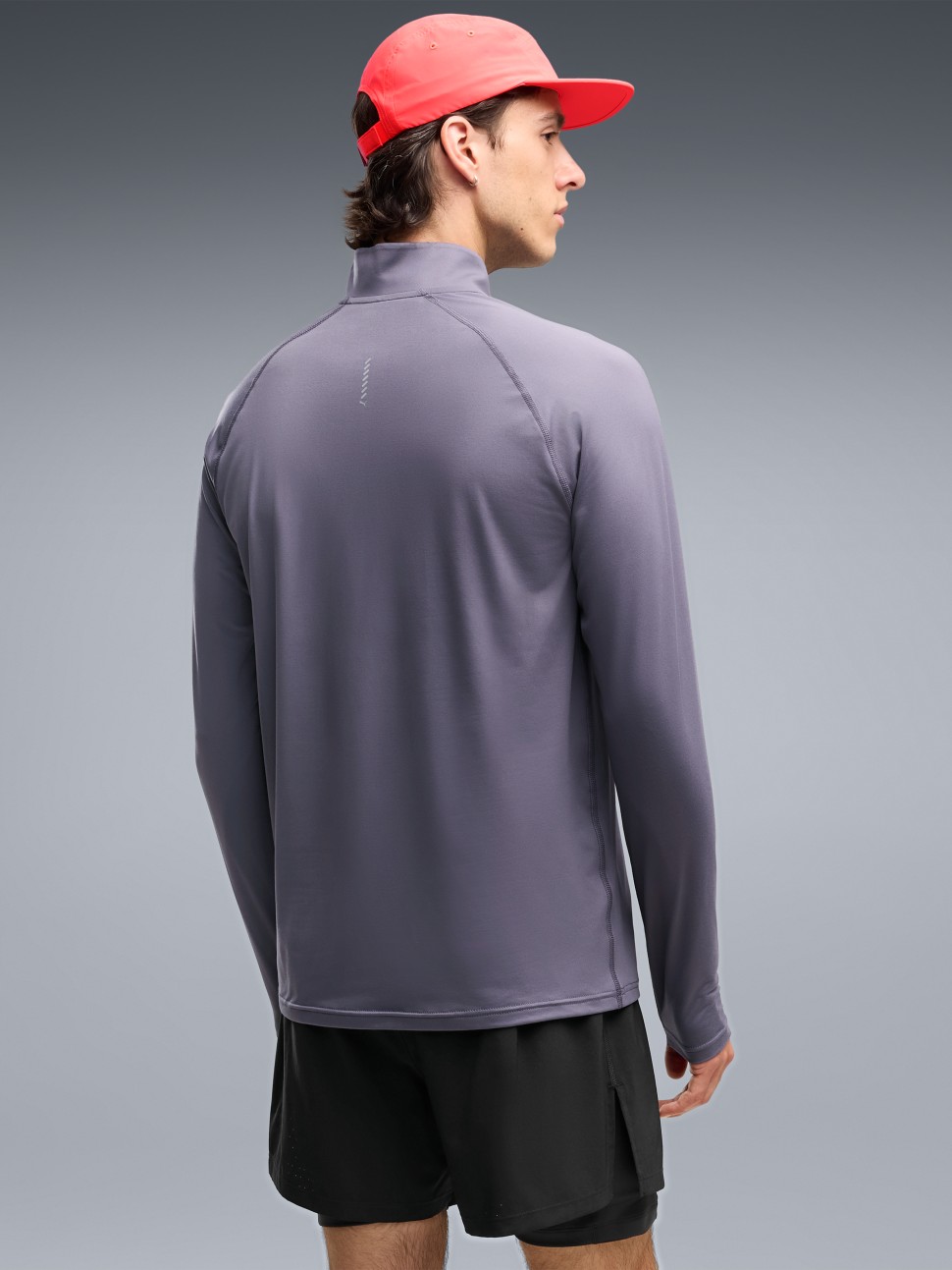 Футболка чоловіча Puma M RUN VELOCITY CLOUDSPUN 1/4 ZIP фіолетова 52662735 — фото 3 — Sport City Футболка чоловіча Puma M RUN VELOCITY CLOUDSPUN 1/4 ZIP фіолетова 52662735 — фото 3
