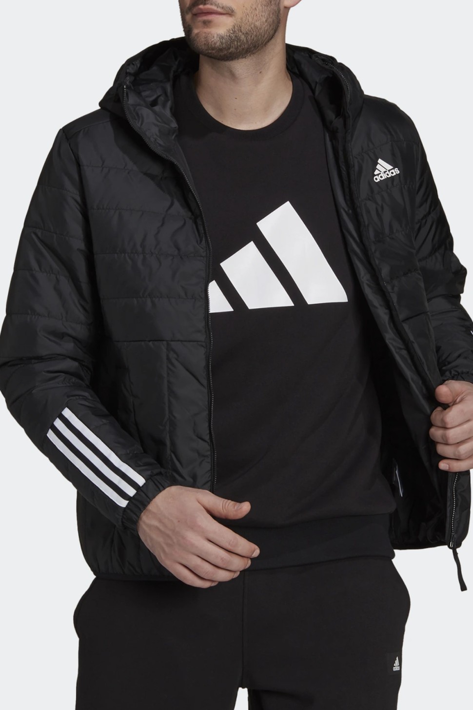 Куртка чоловіча Adidas Itavic L Ho Jkt чорна GT1681  — фото 2