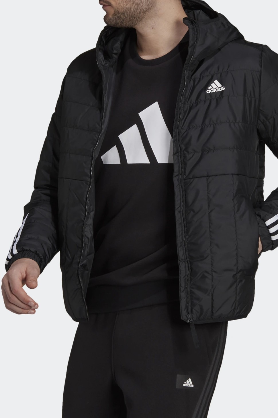 Куртка чоловіча Adidas Itavic L Ho Jkt чорна GT1681  — фото 3