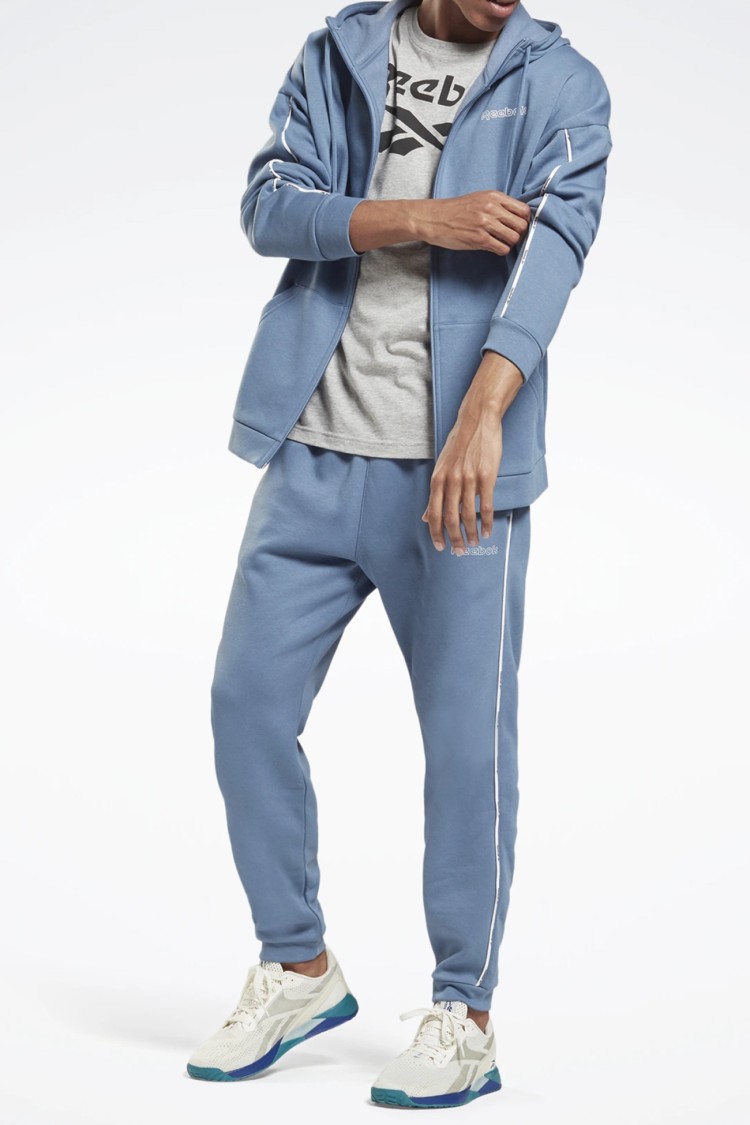Брюки мужские Reebok Te Piping Jogger синие GS9311 изображение 2