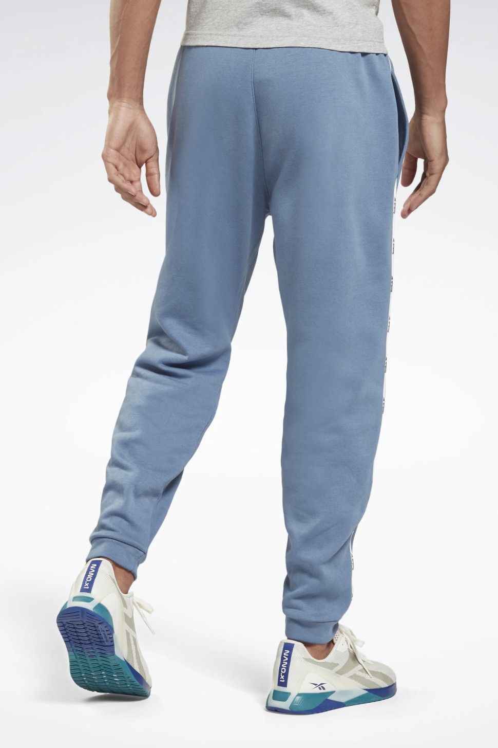 Брюки мужские Reebok Te Piping Jogger синие GS9311 — фото 3 — Sport City Брюки мужские Reebok Te Piping Jogger синие GS9311 — фото 3