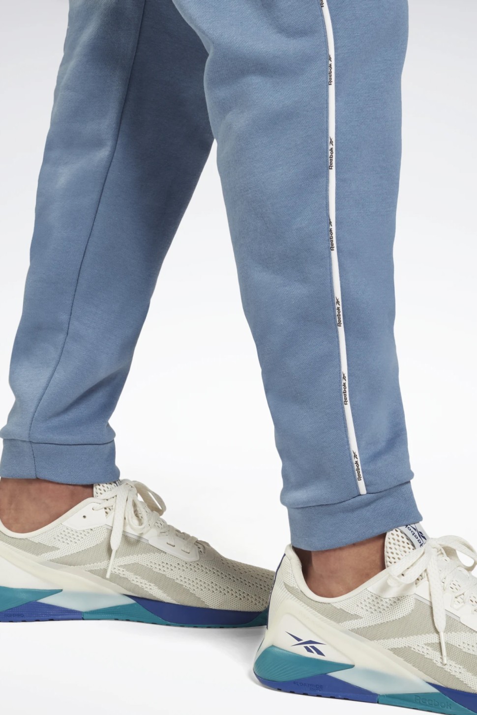 Брюки мужские Reebok Te Piping Jogger синие GS9311 — фото 5 — Sport City Брюки мужские Reebok Te Piping Jogger синие GS9311 — фото 5