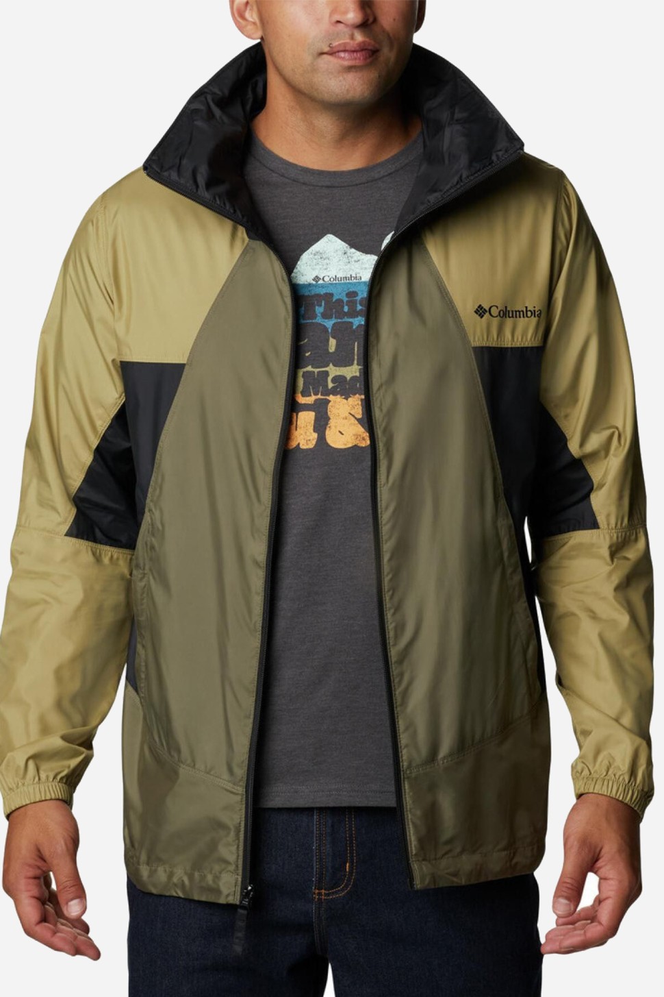 Вітрівка чоловіча Columbia Point Park™ Windbreaker зелена 1890072-398 — фото 2