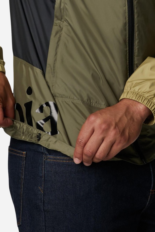 Вітрівка чоловіча Columbia  Point Park™ Windbreaker зелена 1890072-398 изображение 6