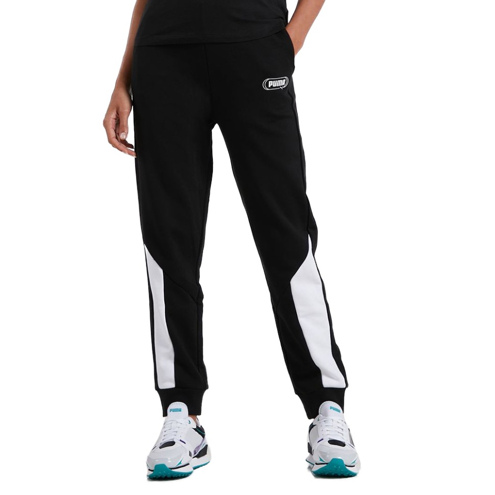 Брюки женские Puma Rebel High Waist Pants черные 58582501