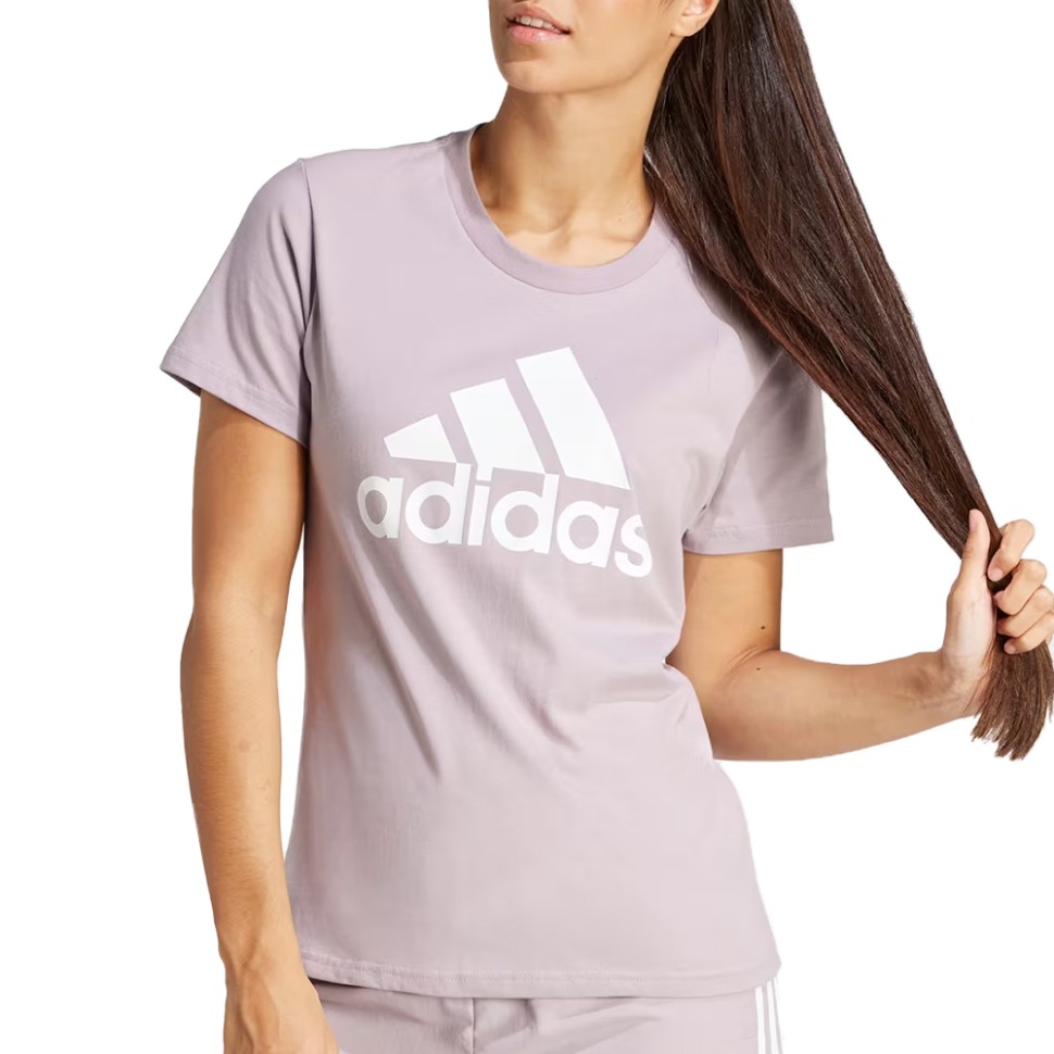 Футболка жіноча Adidas W BL T фіолетова IR5411 — фото 1