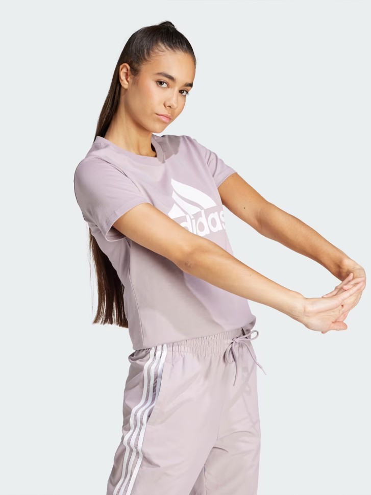 Футболка жіноча Adidas W BL T фіолетова IR5411 изображение 4