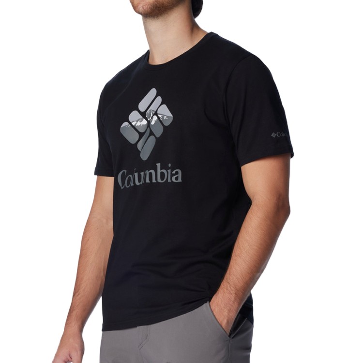Футболка мужская Columbia Rapid Ridge™ Graphic Tee черная 1888811-006 изображение 1