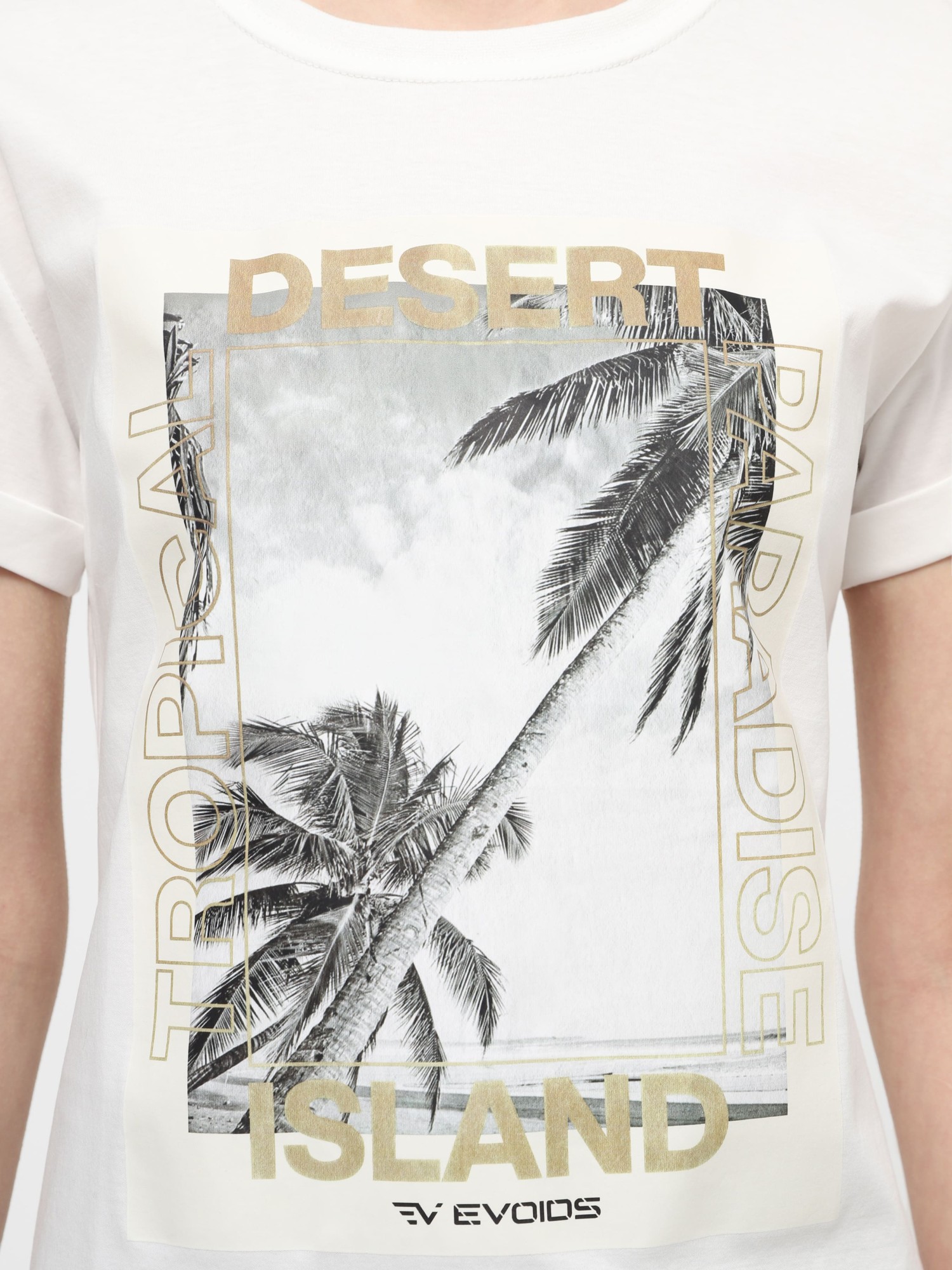 Футболка женская Evoids Clarete молочная 552446-121 изображение 5