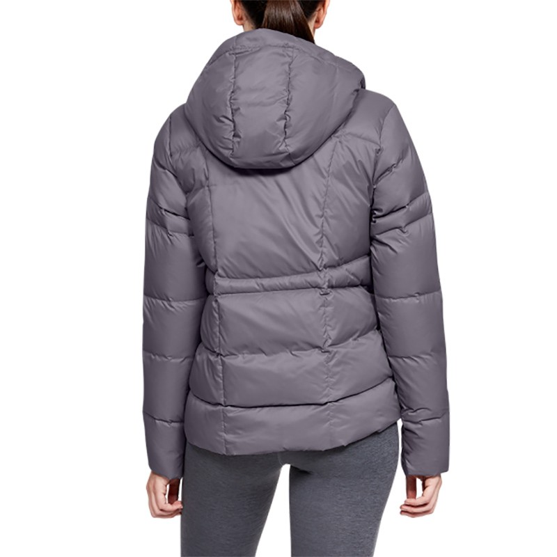 Куртка женская Under Armour Armour Down Hooded Jkt серая 1342814-033 изображение 2