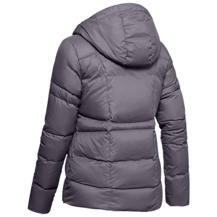 Куртка женская Under Armour Armour Down Hooded Jkt серая 1342814-033 изображение 4