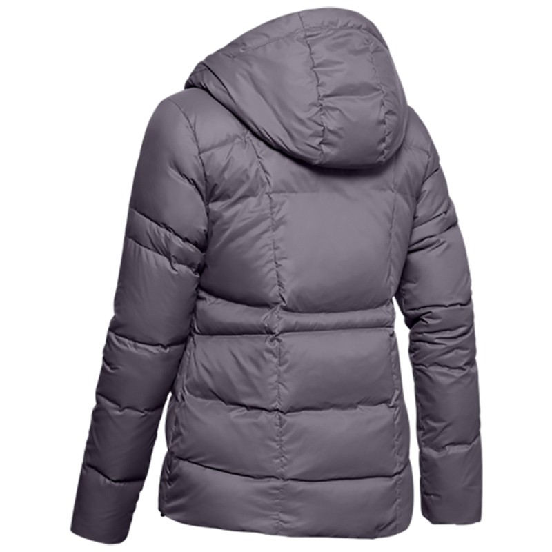 Куртка женская Under Armour Armour Down Hooded Jkt серая 1342814-033 изображение 4
