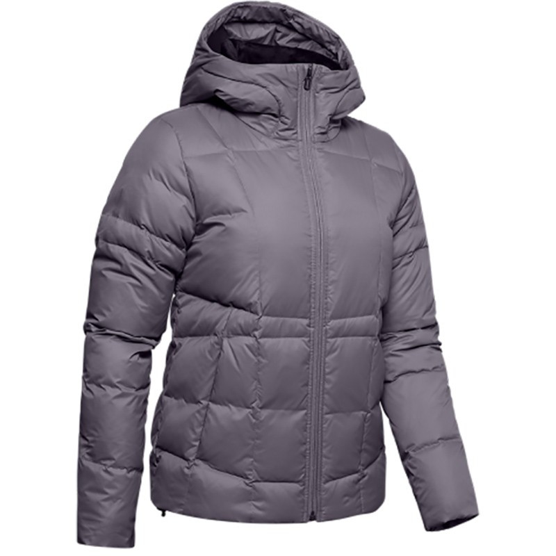 Куртка жіноча Under Armour Armour Down Hooded Jkt сіра 1342814-033 — фото 1