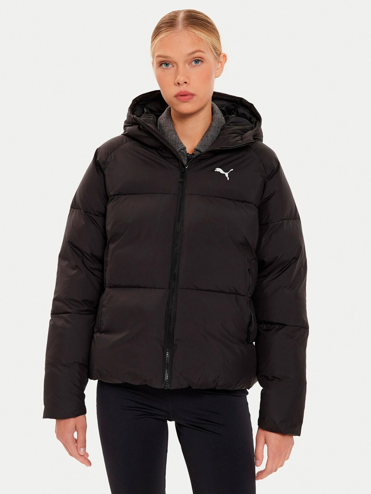 Куртка жіноча Puma Poly Puffer Jacket чорна 62648901 изображение 2