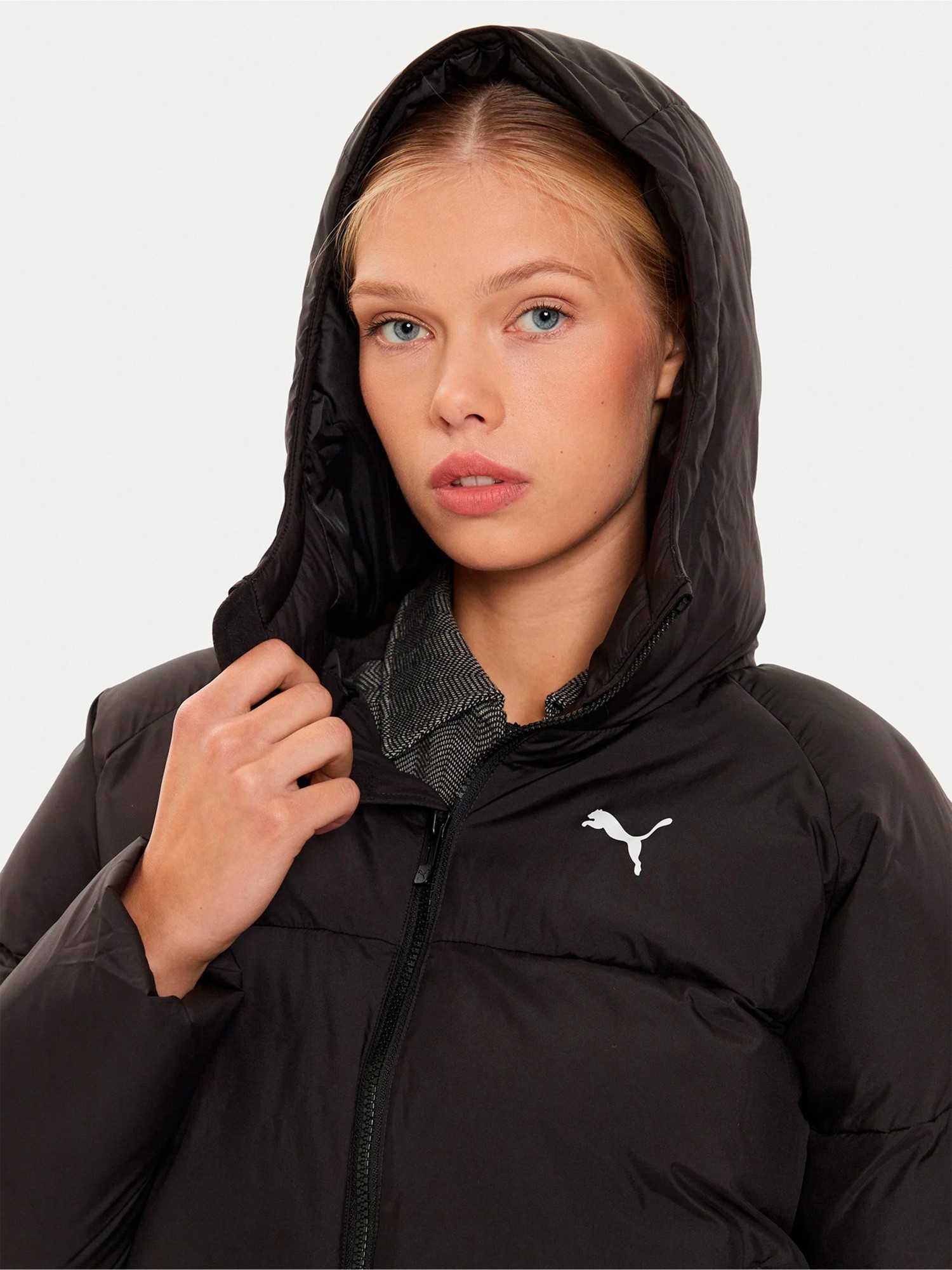 Куртка жіноча Puma Poly Puffer Jacket чорна 62648901 изображение 5