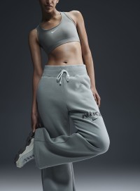 Брюки женские Nike W NSW PHNX FLC HR LOGO PNT WDE зеленые FV7684-370 изображение 3