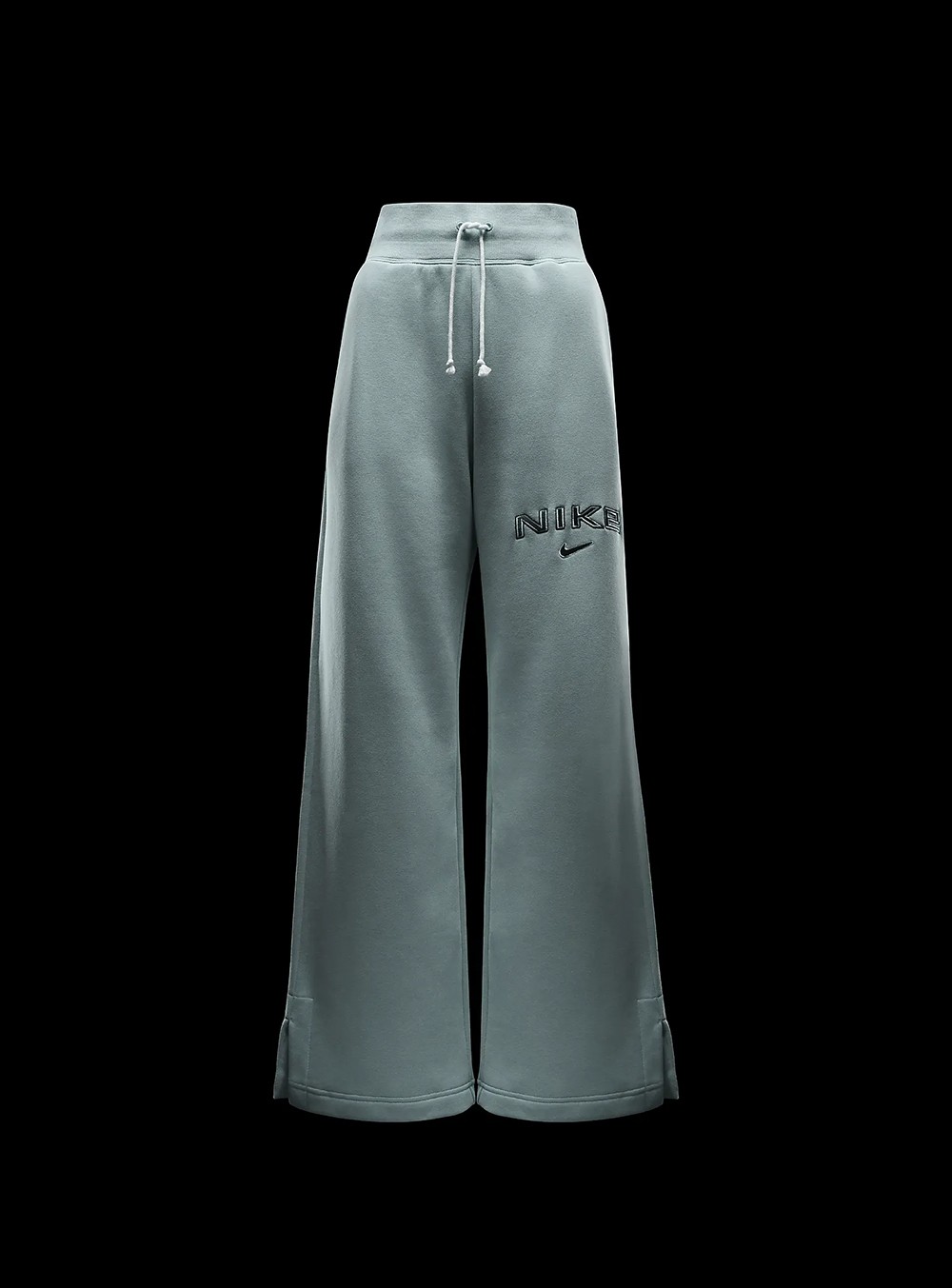 Брюки женские Nike W NSW PHNX FLC HR LOGO PNT WDE зеленые FV7684-370 изображение 7