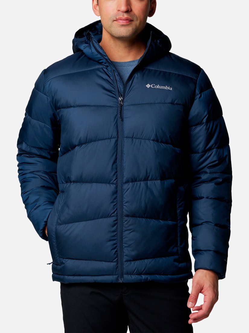Куртка мужская Columbia Fivemile Butte™ II Hooded Jacket темно-синяя 2086911-464 изображение 2