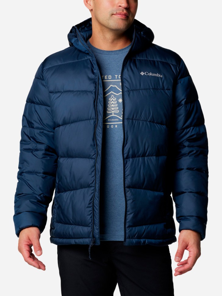 Куртка чоловіча Columbia Fivemile Butte™ II Hooded Jacket темно-синя 2086911-464 изображение 4