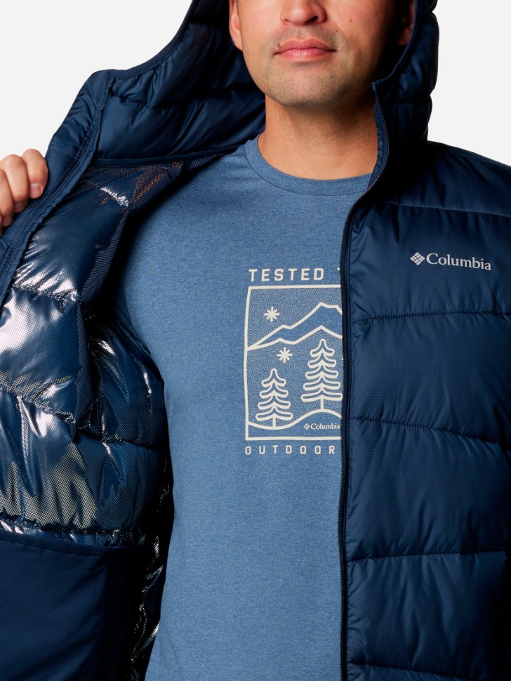 Куртка чоловіча Columbia Fivemile Butte™ II Hooded Jacket темно-синя 2086911-464 изображение 5