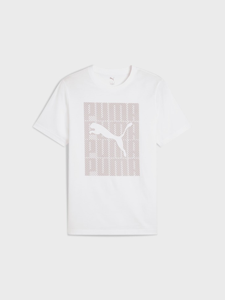 Футболка мужская Puma GRAPHICS Puma Wording Tee белая 68482502 изображение 5