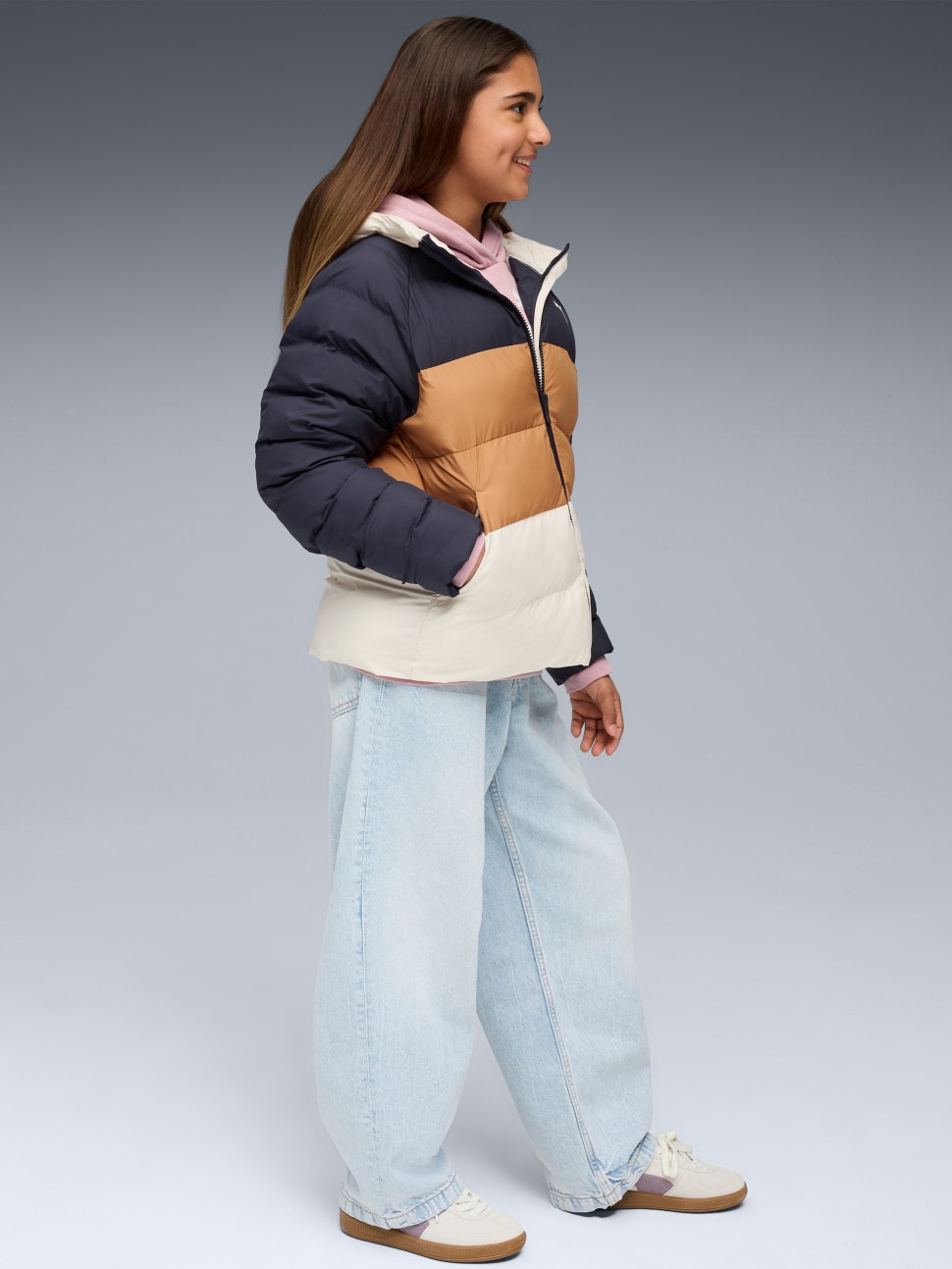 Куртка дитяча Puma Synthetic Hooded Puffer Jckt темно-синя 68840416 — фото 4