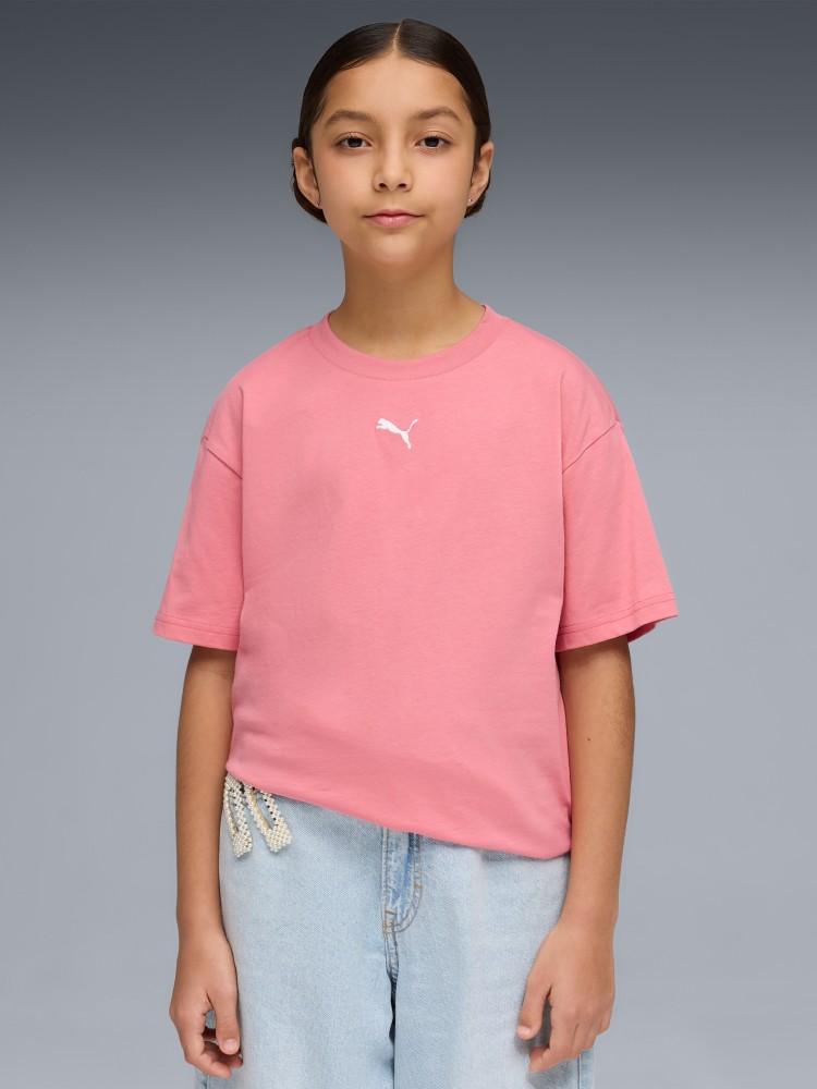Футболка детская Puma ESS Boxy Tee G розовая 68513125 изображение 2