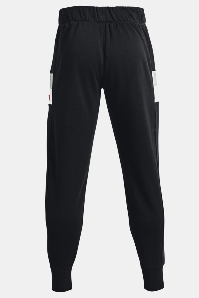 Чоловічі штани Under Armour Ua Baseline Fleece Jogger чорні 1366527-001 изображение 4