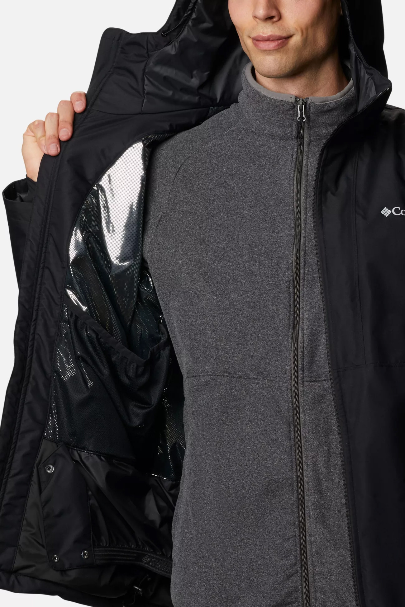 Куртка мужская горнолыжная Columbia TIMBERTURNER™ JACKET черная 1864281-013 изображение 4