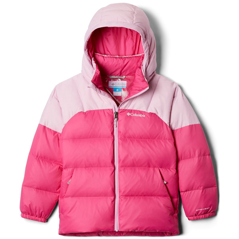 Куртка пуховая для девочек Columbia Centennial Creek Down Puffer розовая 1863651-695