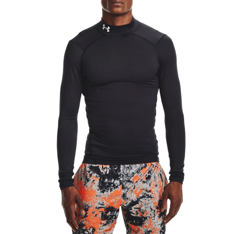 Футболка чоловіча Under Armour Ua Cg Armour Comp Mock чорні 1366072-001 — фото 1