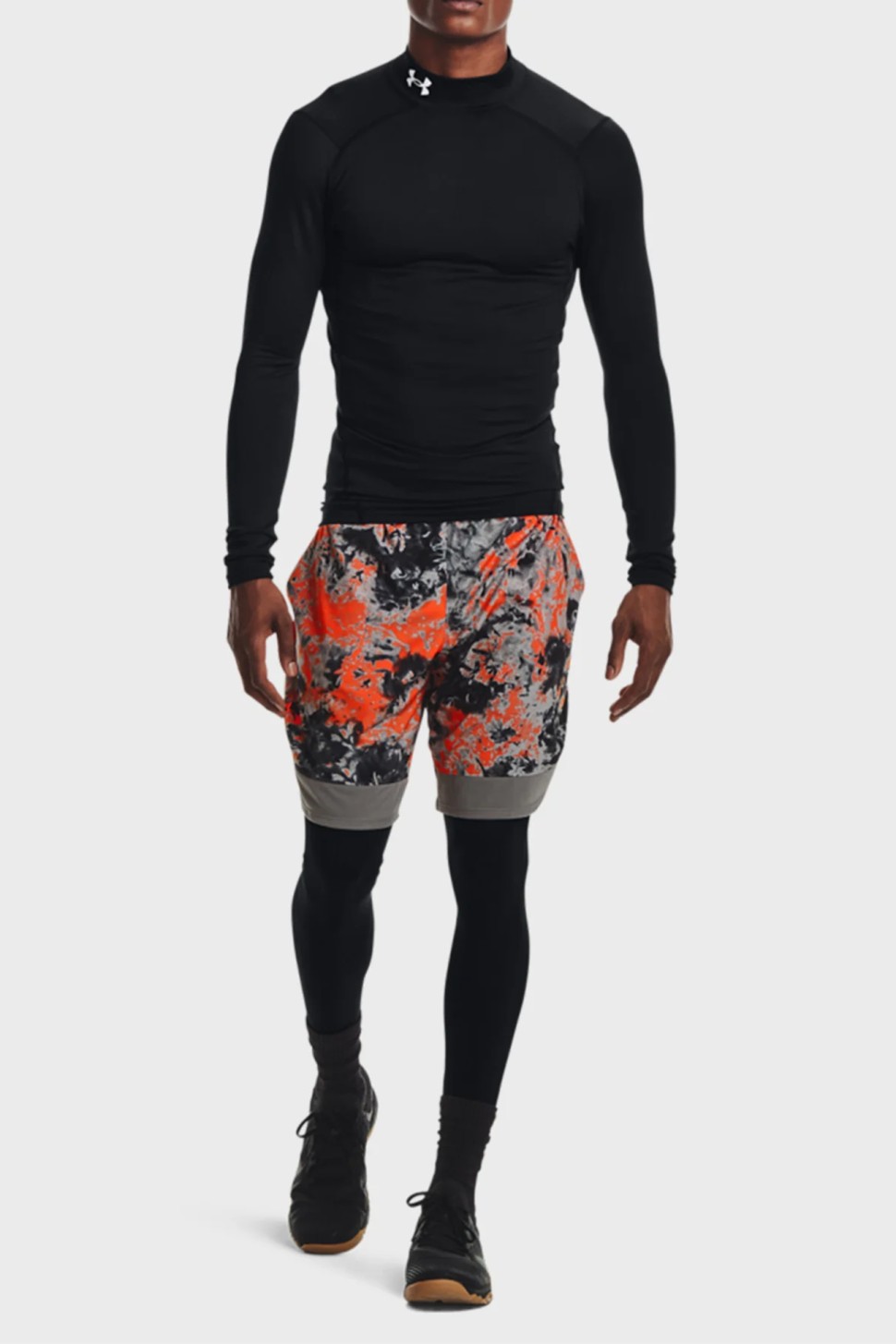Футболка чоловіча Under Armour Ua Cg Armour Comp Mock чорні 1366072-001 — фото 2