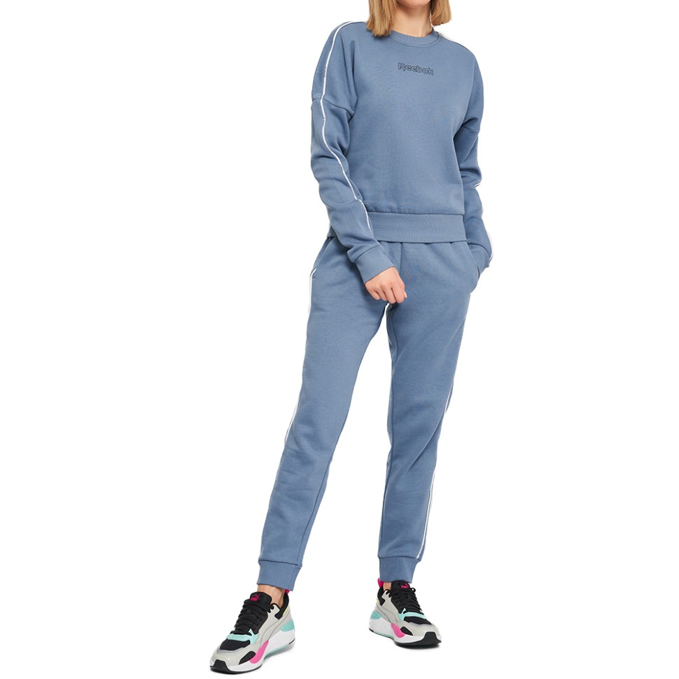 Костюм жіночий Reebok Te Piping Tracksuit синій GS9357 — фото 1