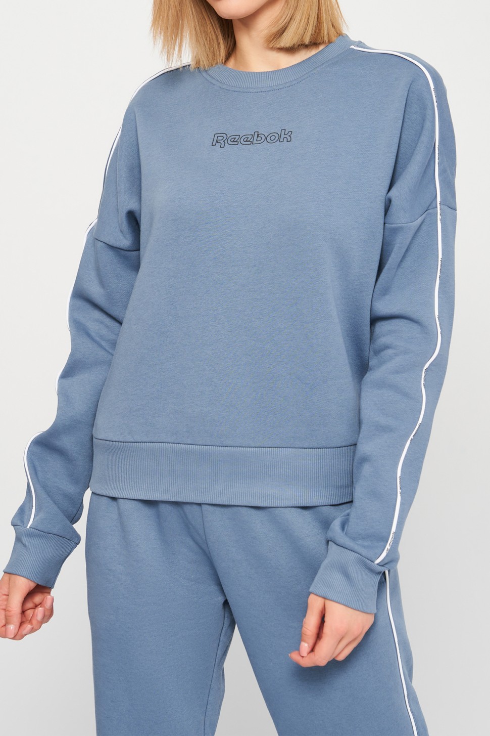 Костюм жіночий Reebok Te Piping Tracksuit синій GS9357 — фото 3
