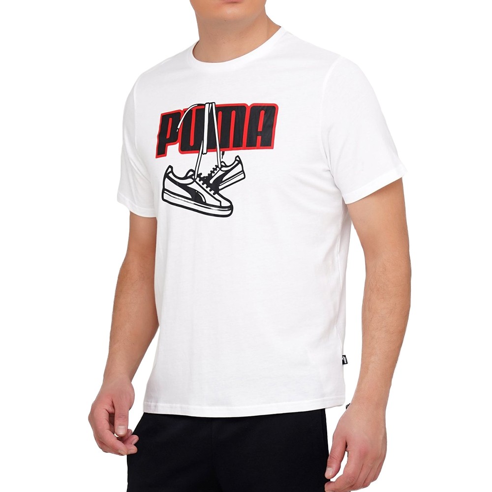 Футболка мужская Puma Sneaker Inspired Tee белая 58776702 изображение 1